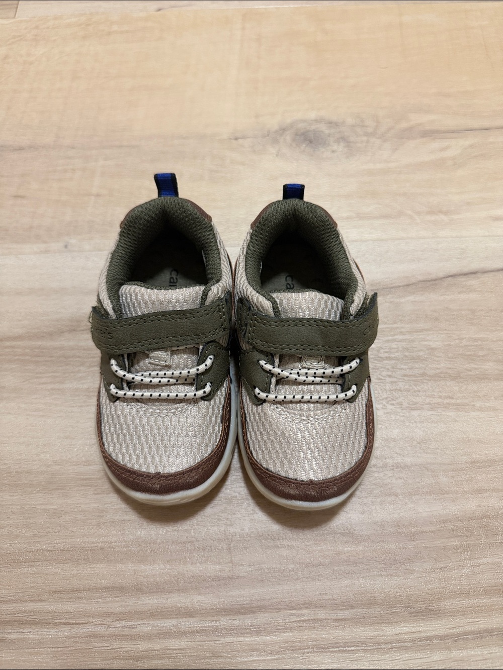 Carter's Beige, Olive & Brown Toddler Sneakers